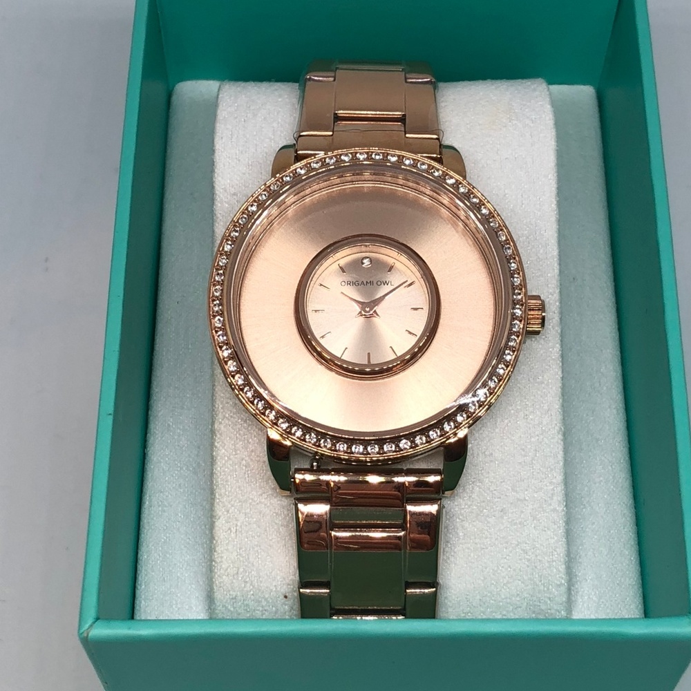 Origami Owl Locket Rose Gold Watch LIMITED EDITION